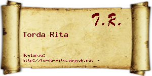 Torda Rita névjegykártya